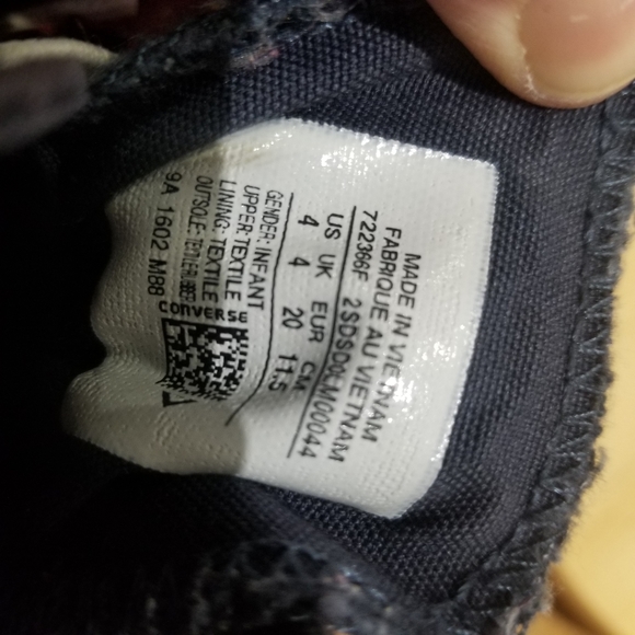 USA Flag toddler Converse All Star - Picture 6 of 13